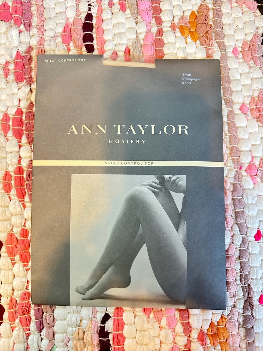 Vintage Ann Taylor Sheer Control Top Pantyhose S Champagne NIP Hosiery
